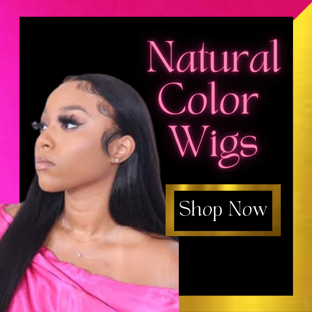 Natural sale color wig